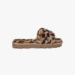 Ugg Cozette Leopard Women Slippers Brown (5027YFLOT)